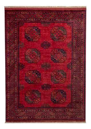 Afghan Rug - Kunduz - 242 x 175 cm - red