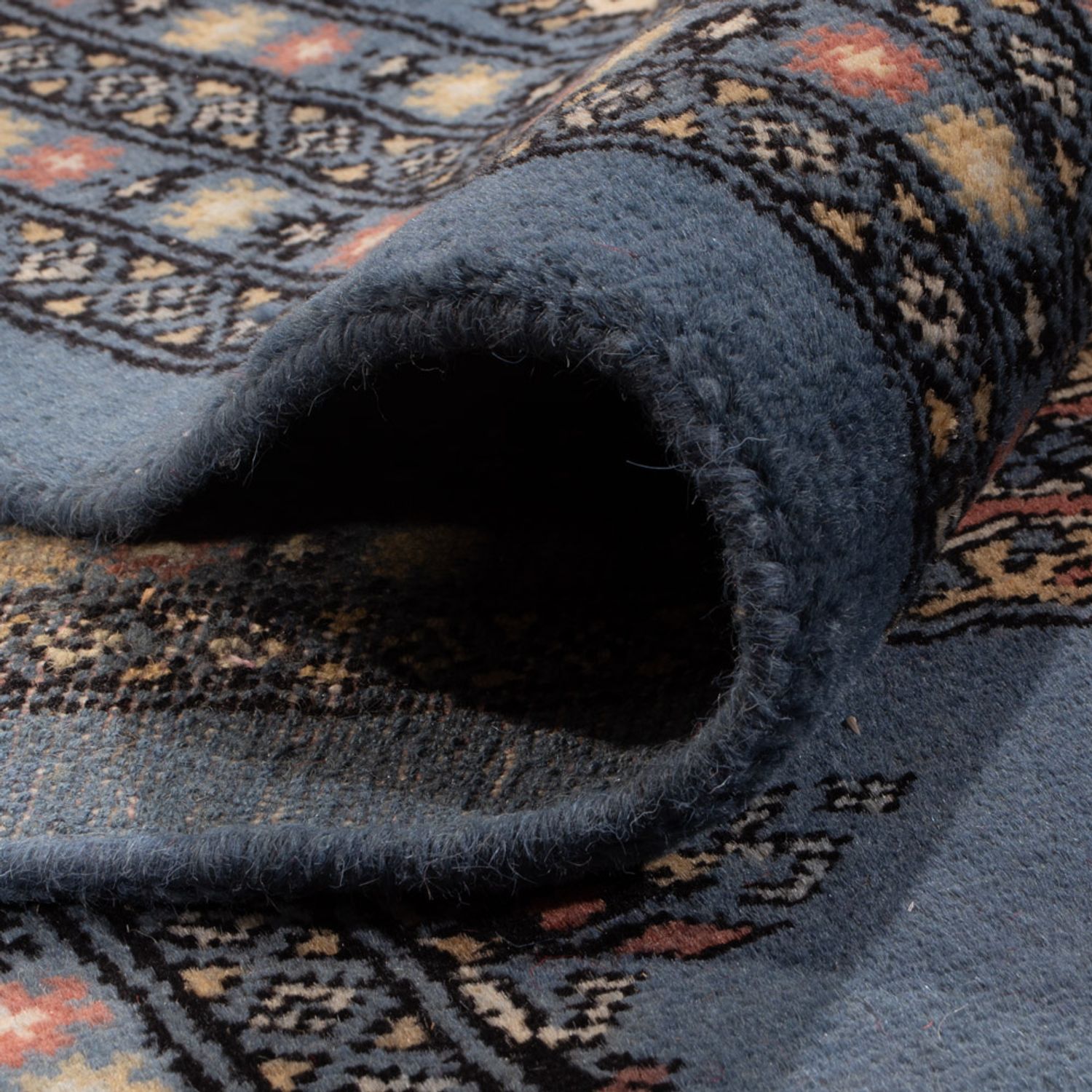 Afghan Rug - Bukhara - 297 x 250 cm - blue