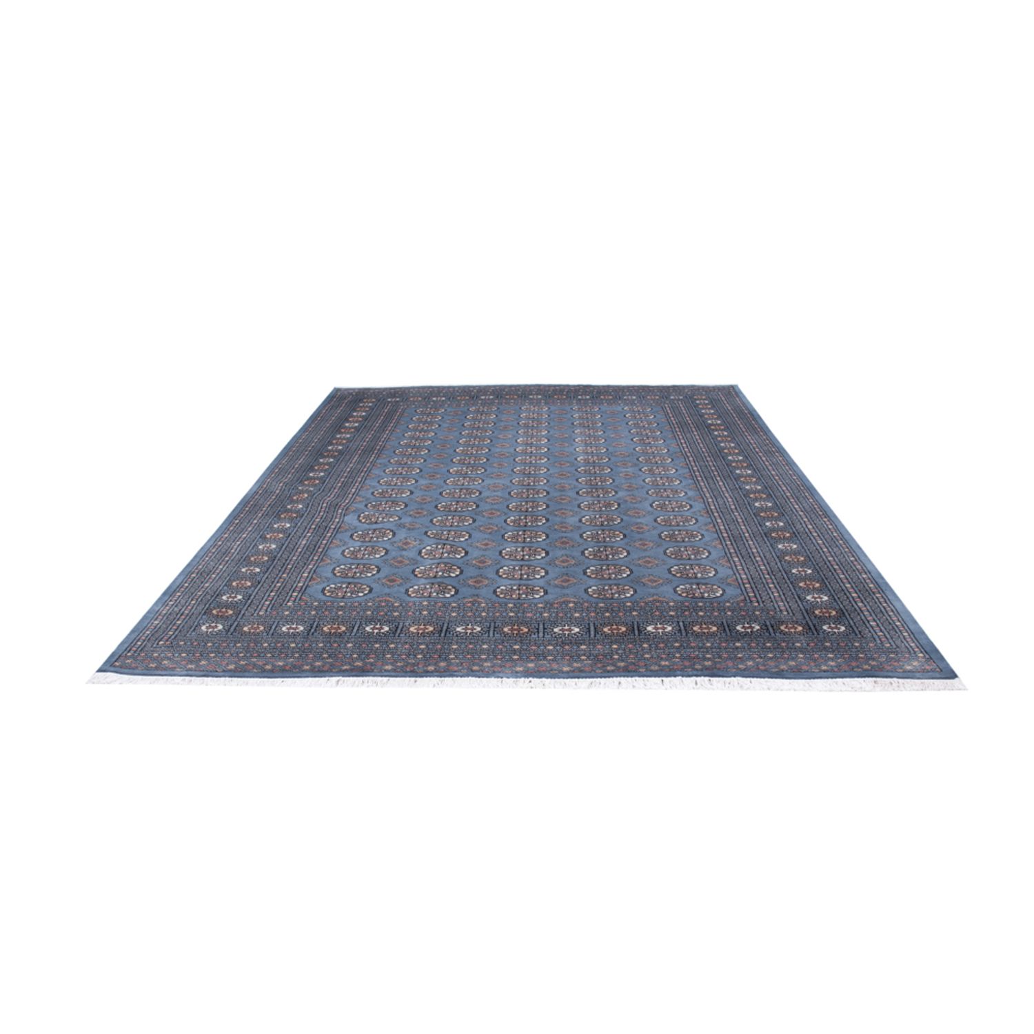 Afghan Rug - Bukhara - 309 x 248 cm - sea blue