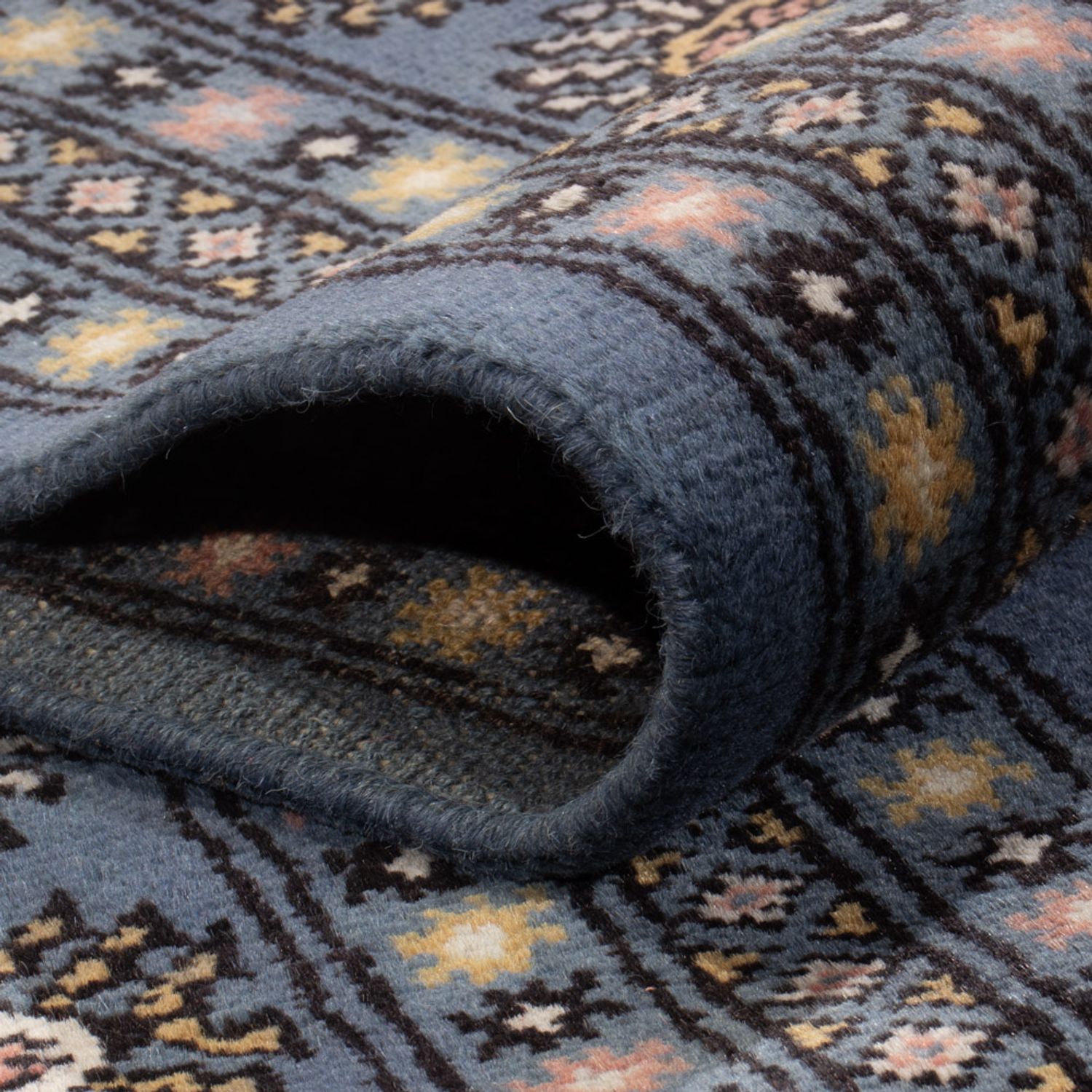 Afghan Rug - Bukhara - 305 x 203 cm - blue
