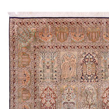 Silk Rug - Kashmir Silk - 308 x 242 cm - dark beige