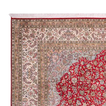 Silk Rug - Kashmir Silk - 303 x 220 cm - red