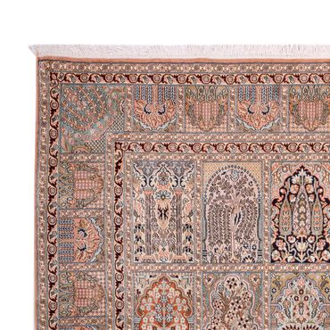 Silk Rug - Kashmir Silk - 317 x 221 cm - dark beige