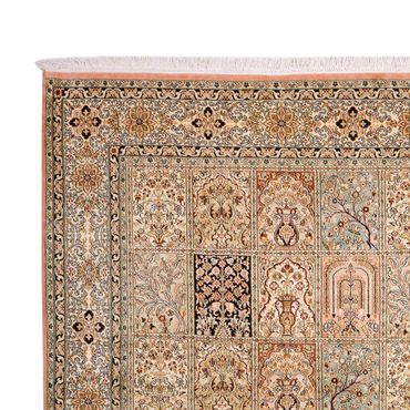 Silk Rug - Kashmir Silk - 316 x 220 cm - dark beige