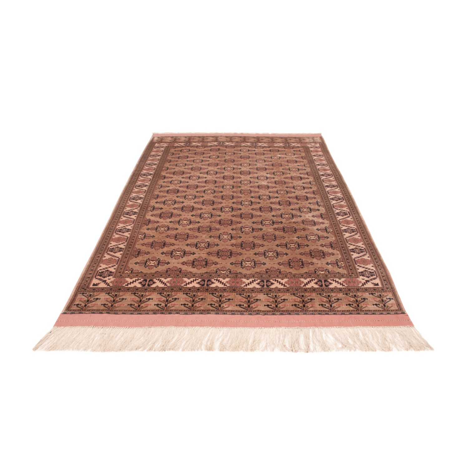 Silk Rug - Afghan Silk - 273 x 199 cm - light brown