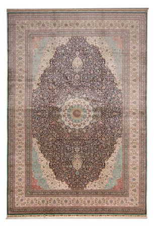 Silk Rug - Chinese Silk - Royal - 552 x 370 cm - dark blue