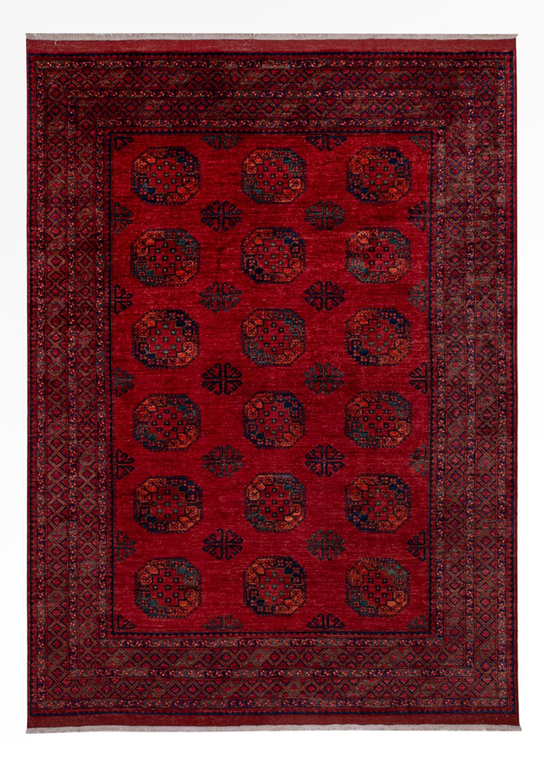 Afghan Rug - 346 x 256 cm - red