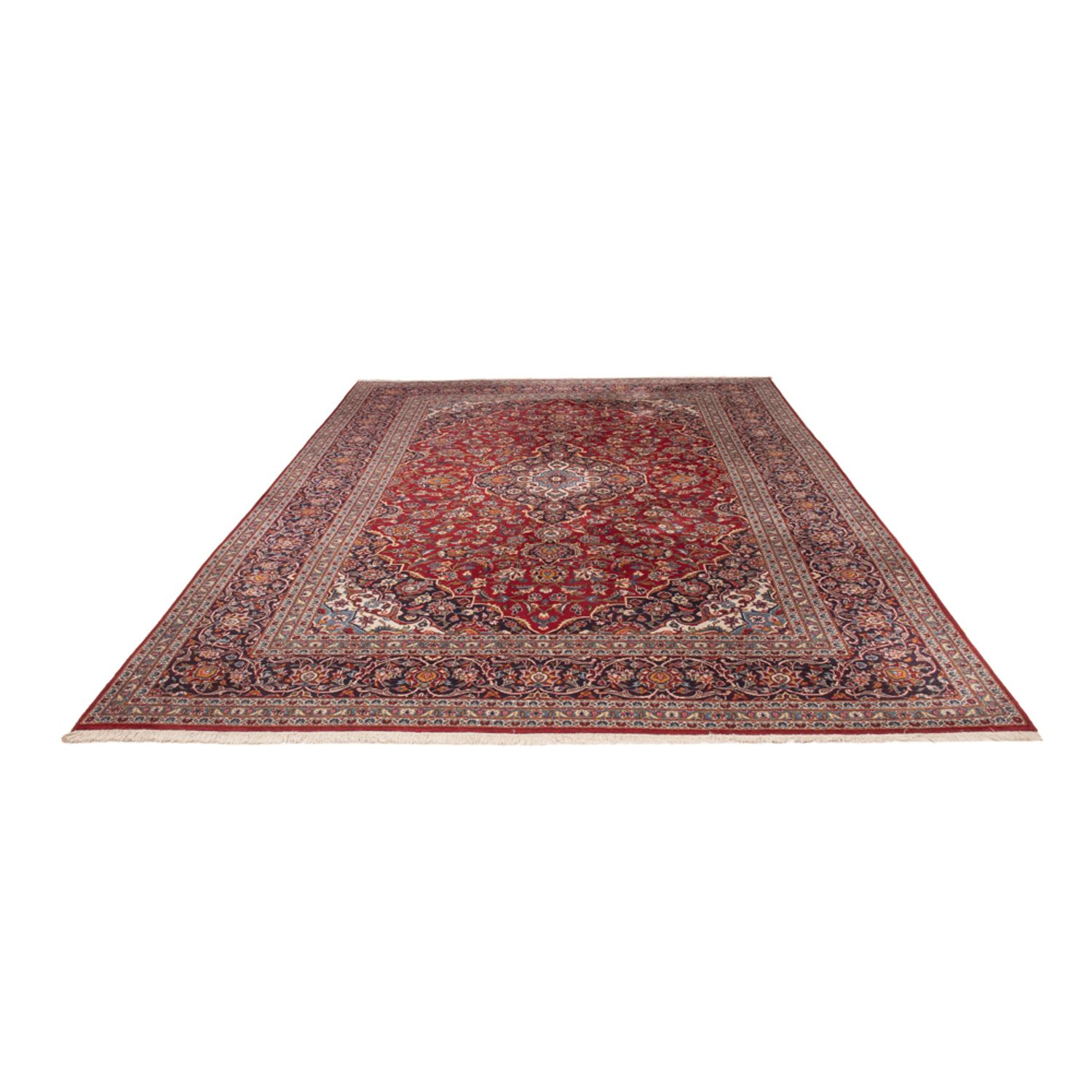 Perser Rug - Keshan - 370 x 261 cm - red