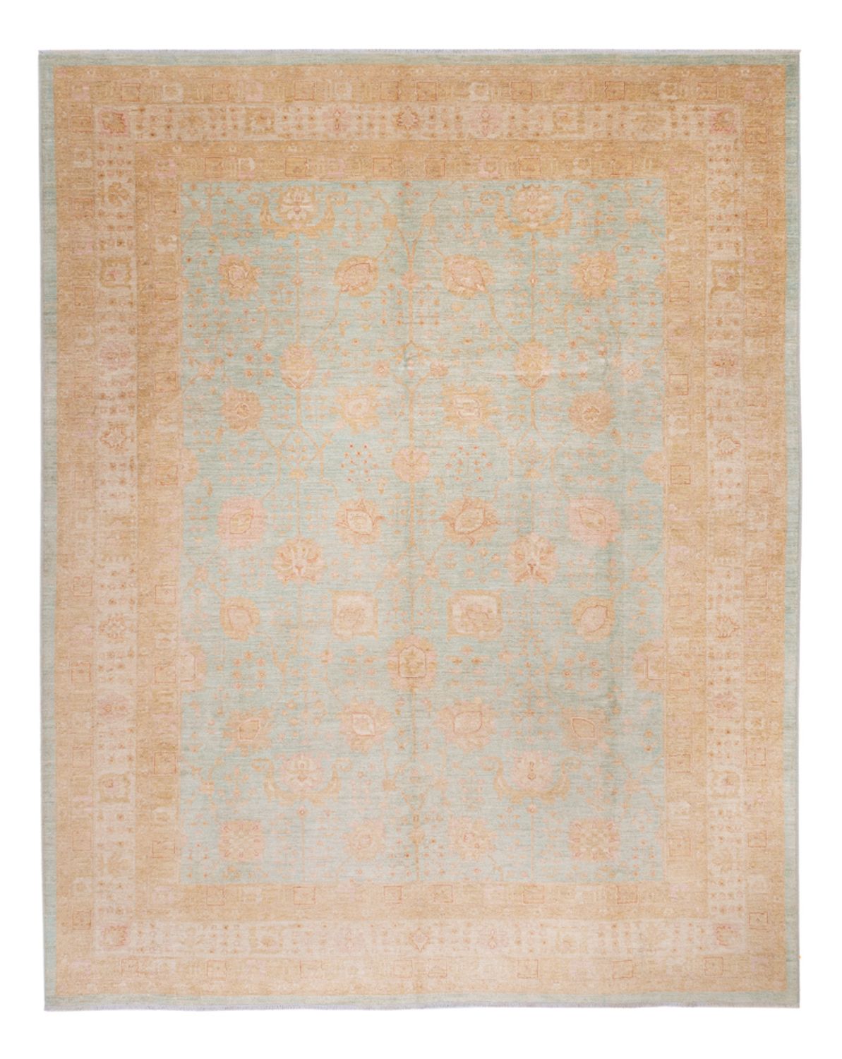Ziegler Rug - 394 x 309 cm - light blue