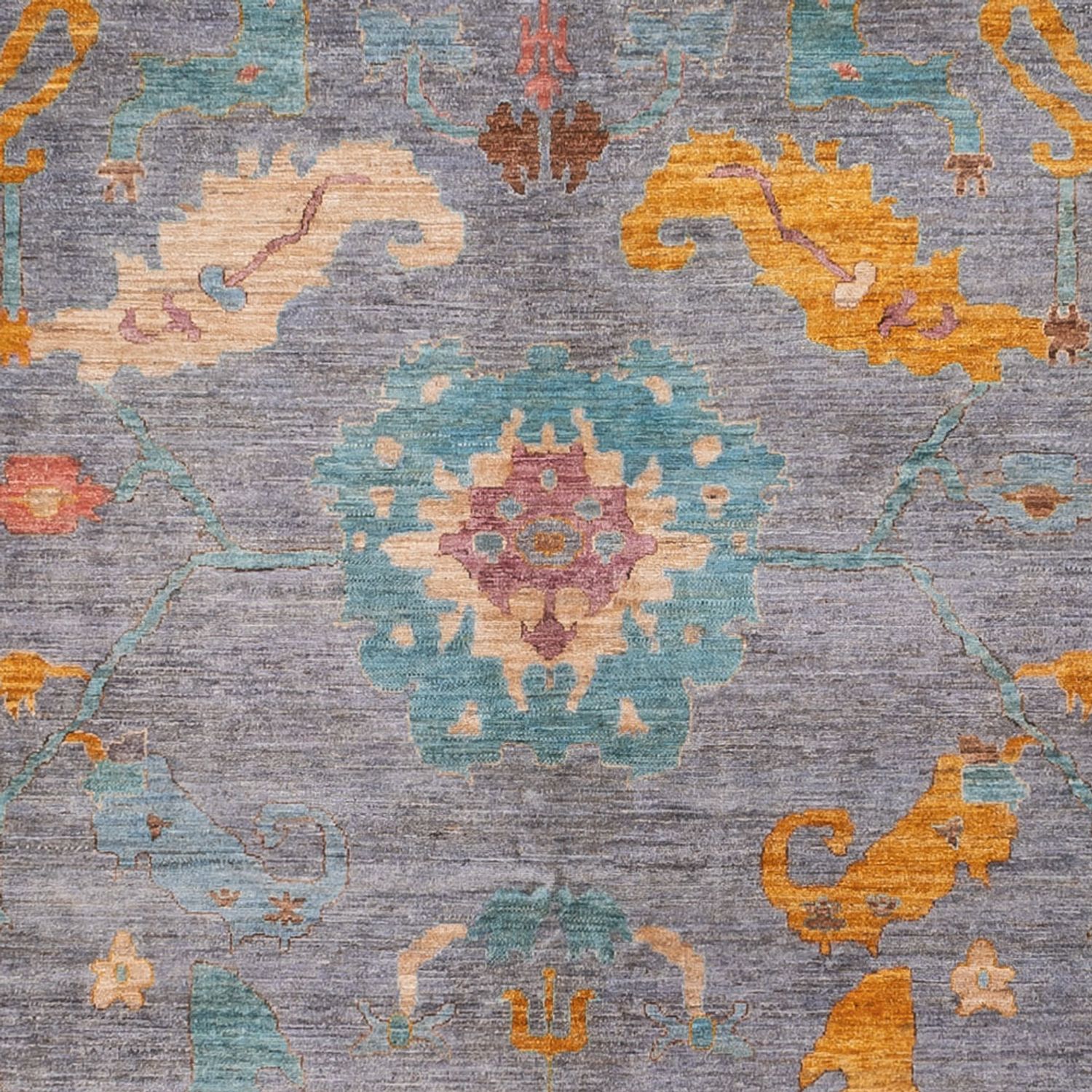 Ziegler Rug - Usak - 404 x 301 cm - light blue