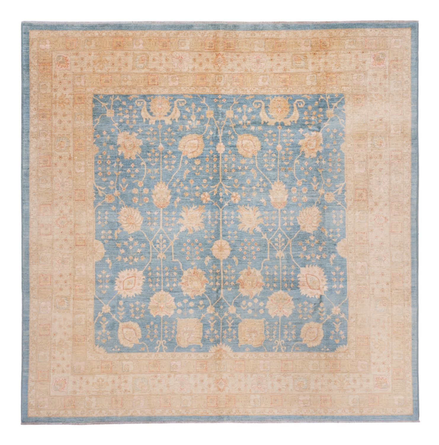 Ziegler Rug square  - 297 x 298 cm - light blue