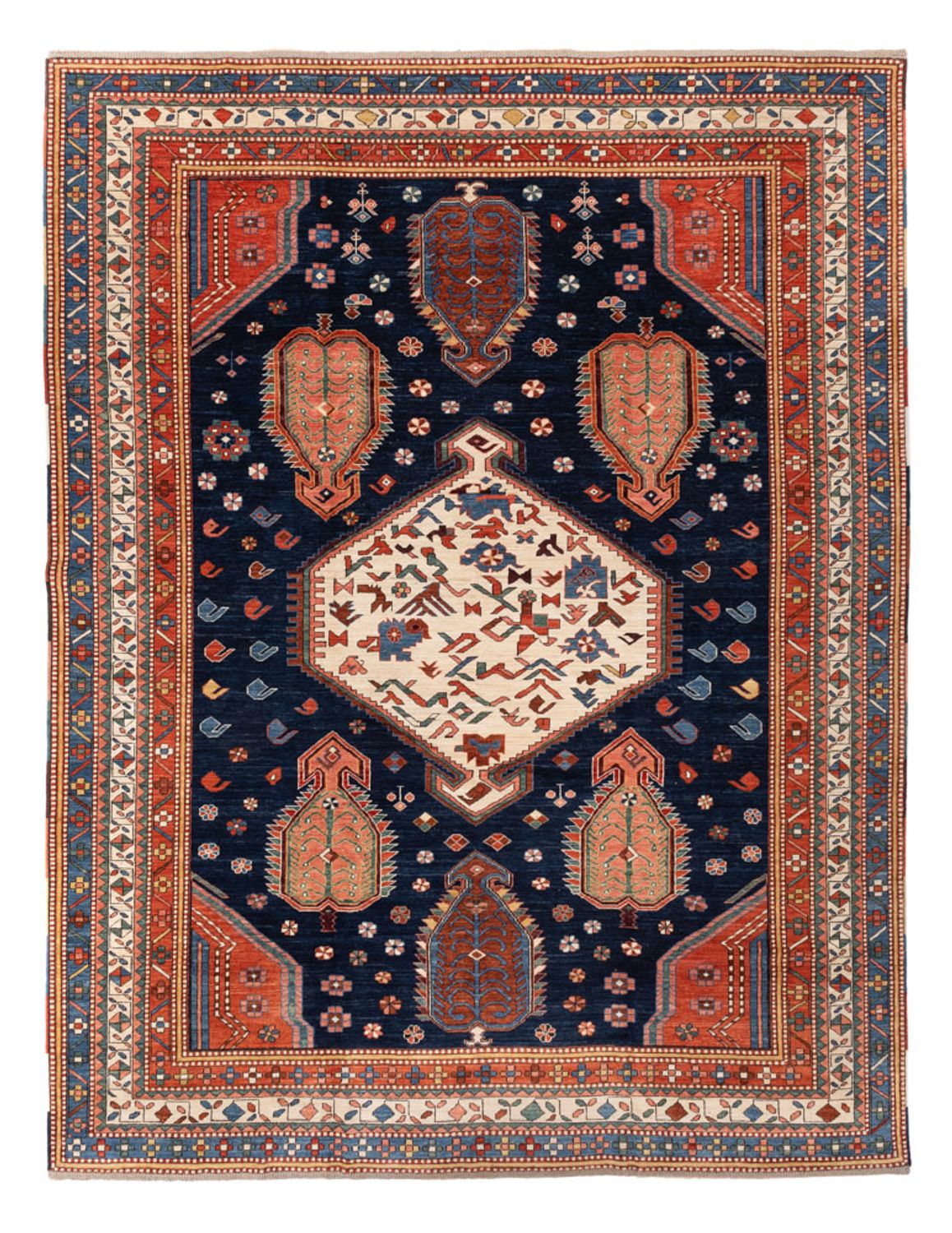 Ziegler Rug - Kazak - 367 x 270 cm - dark blue