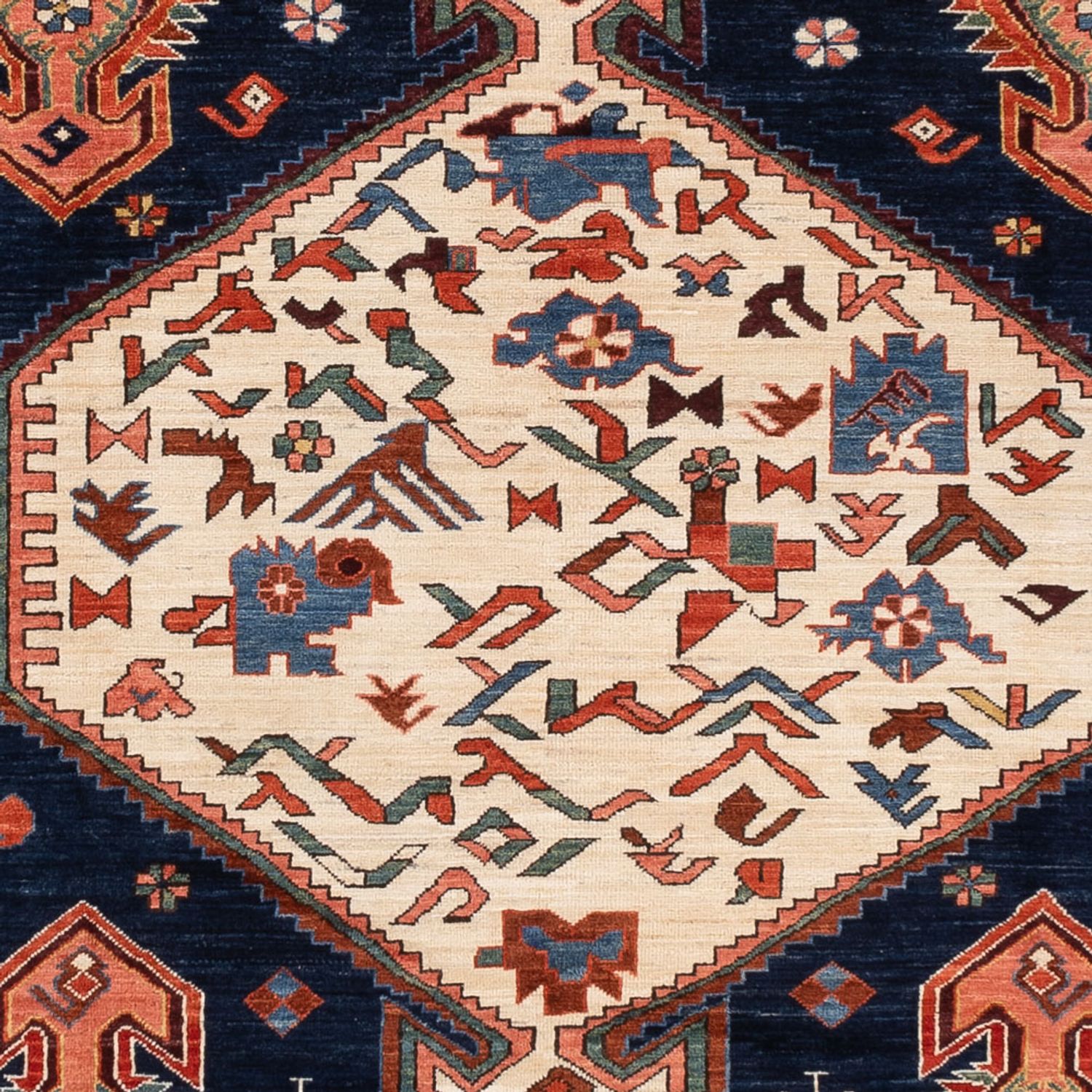 Ziegler Rug - Kazak - 367 x 270 cm - dark blue