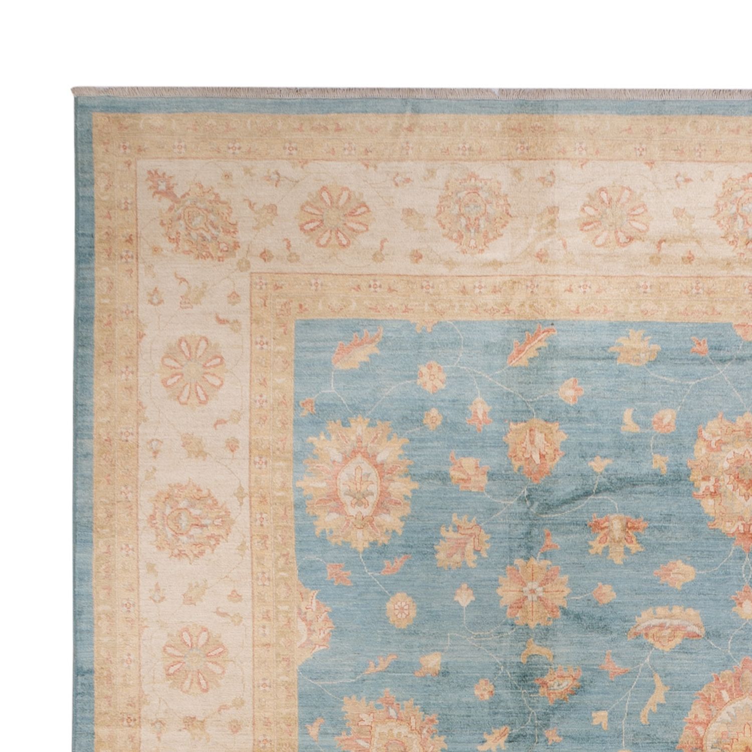 Ziegler Rug - 496 x 409 cm - light blue