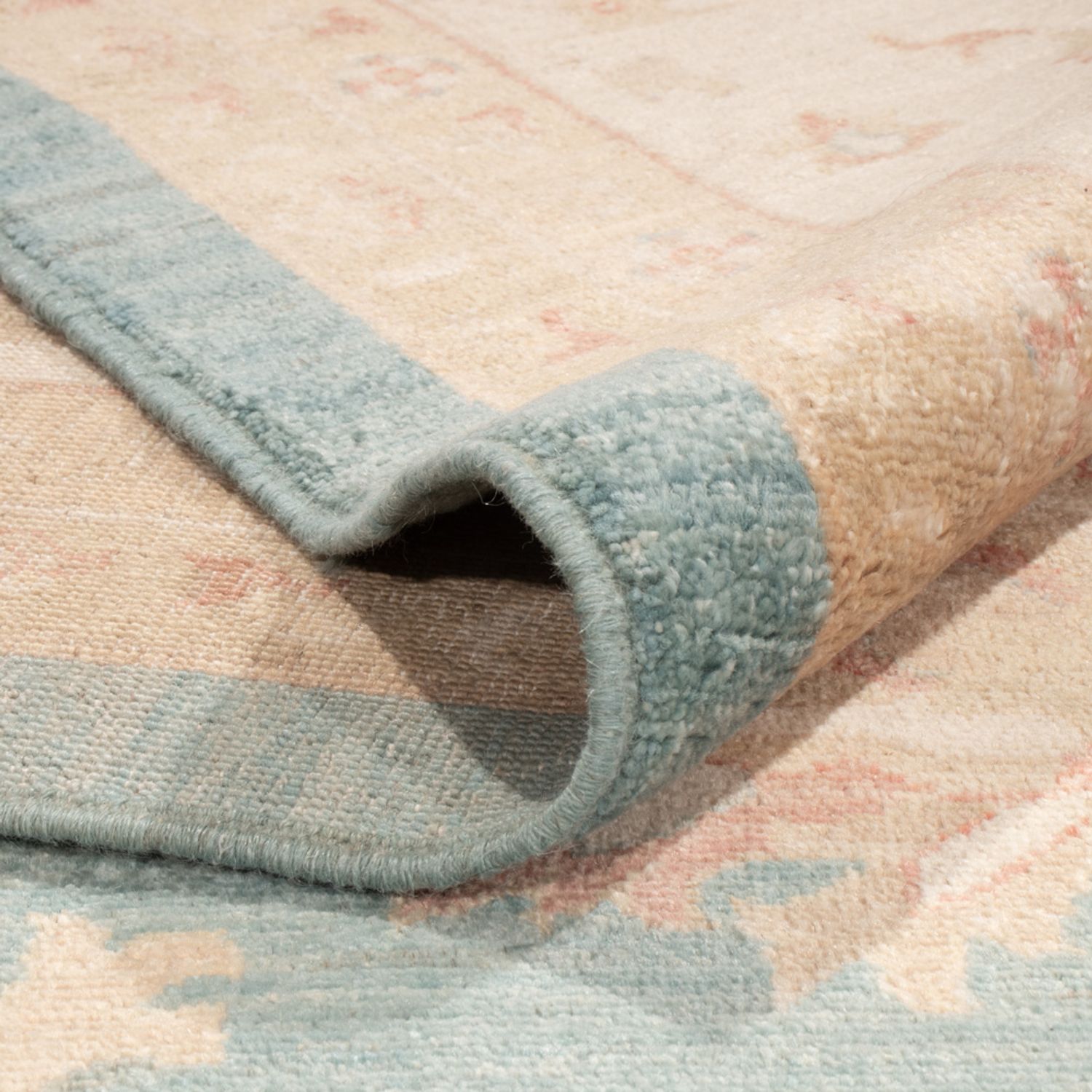 Ziegler Rug - 496 x 409 cm - light blue