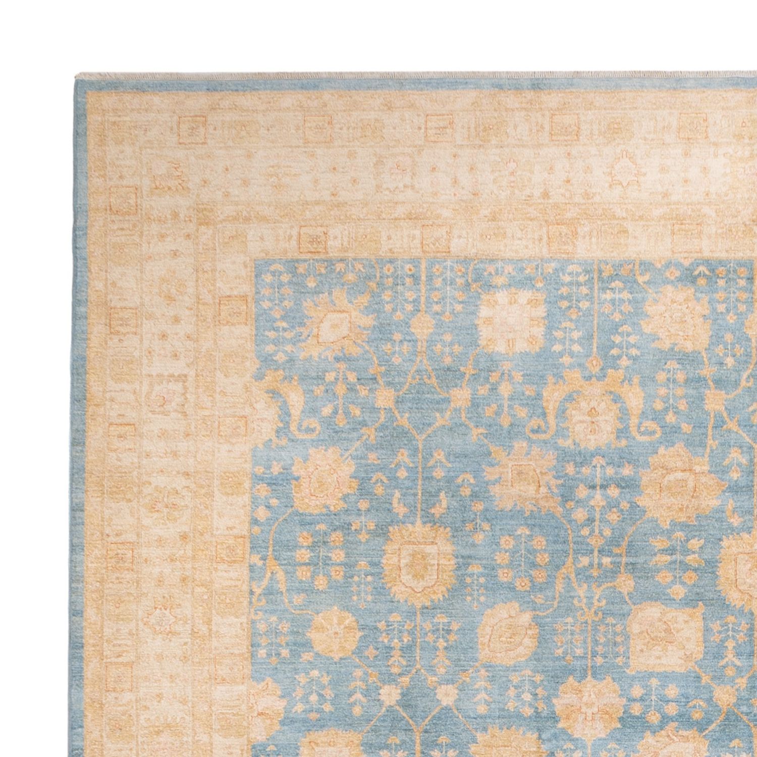 Ziegler Rug square  - 389 x 399 cm - light blue