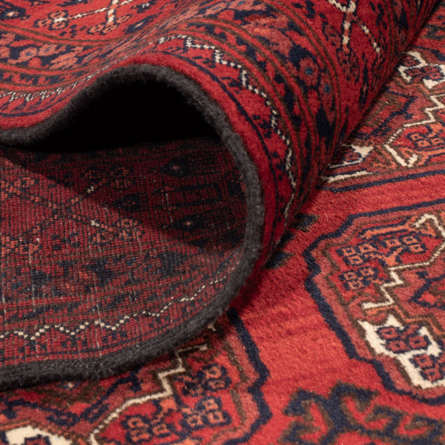 Afghan Rug - Bukhara - 334 x 252 cm - dark red