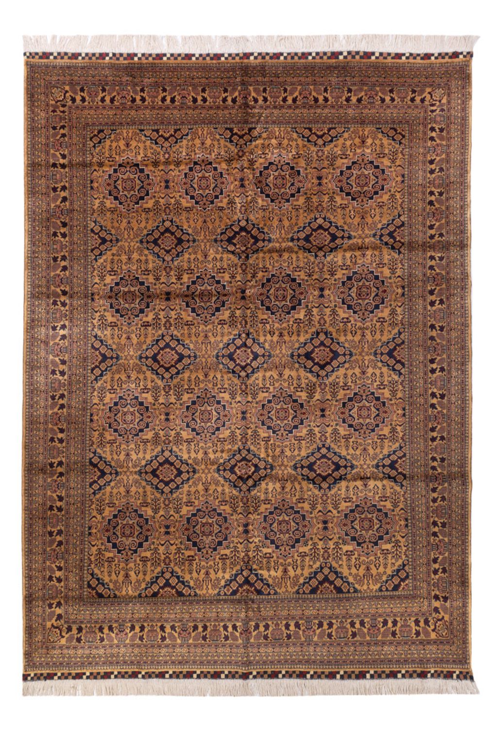 Afghan Rug - Bukhara - 344 x 246 cm - dark beige