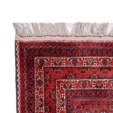 Runner Afghan Rug - Bukhara - 376 x 75 cm - red