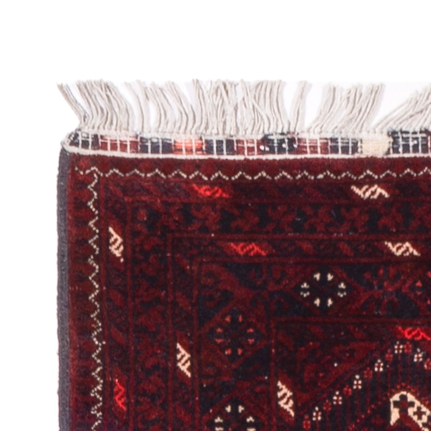 Runner Afghan Rug - 300 x 79 cm - red