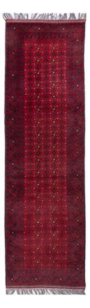 Runner Afghan Rug - Bukhara - 285 x 78 cm - red