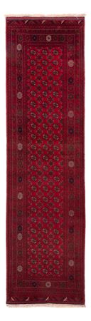 Runner Afghan Rug - Bukhara - 296 x 78 cm - red