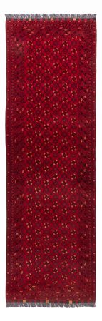 Runner Afghan Rug - Bukhara - 273 x 86 cm - red