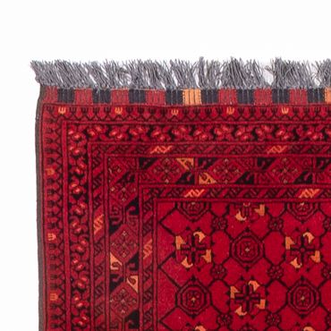 Runner Afghan Rug - Bukhara - 273 x 86 cm - red