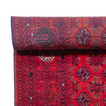 Runner Afghan Rug - Bukhara - 479 x 89 cm - red
