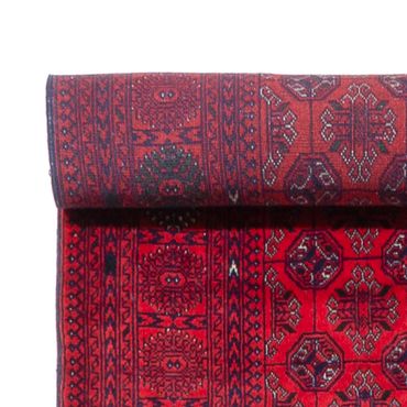 Runner Afghan Rug - Bukhara - 479 x 89 cm - red