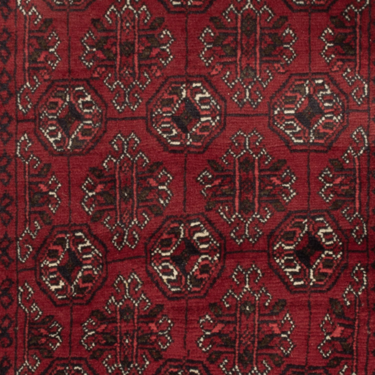 Afghan Rug - 119 x 77 cm - dark red
