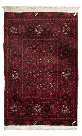 Afghan Rug - 119 x 77 cm - dark red