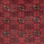 Afghan Rug - Bukhara - 122 x 70 cm - dark red