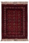 Afghan Rug - Bukhara - 140 x 102 cm - dark red