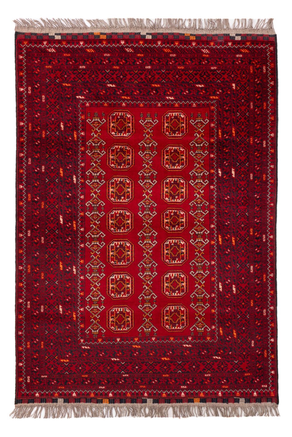 Afghan Rug - Bukhara - 147 x 104 cm - red