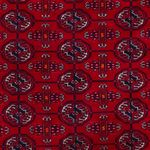 Afghan Rug - Bukhara - 196 x 133 cm - dark red