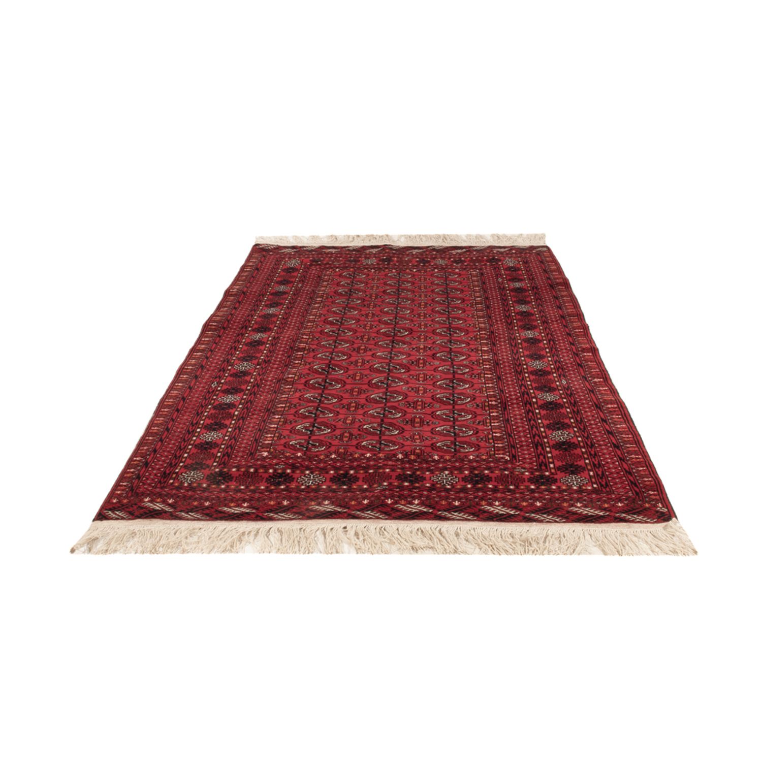Afghan Rug - Bukhara - 209 x 132 cm - dark red