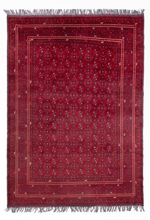 Afghan Rug - Bukhara - 281 x 193 cm - red