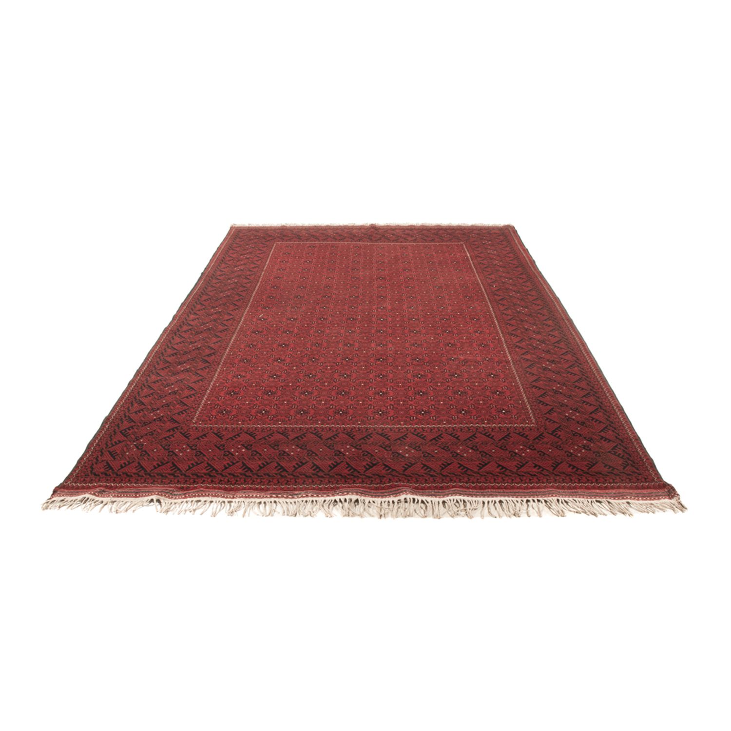 Afghan Rug - 296 x 193 cm - red
