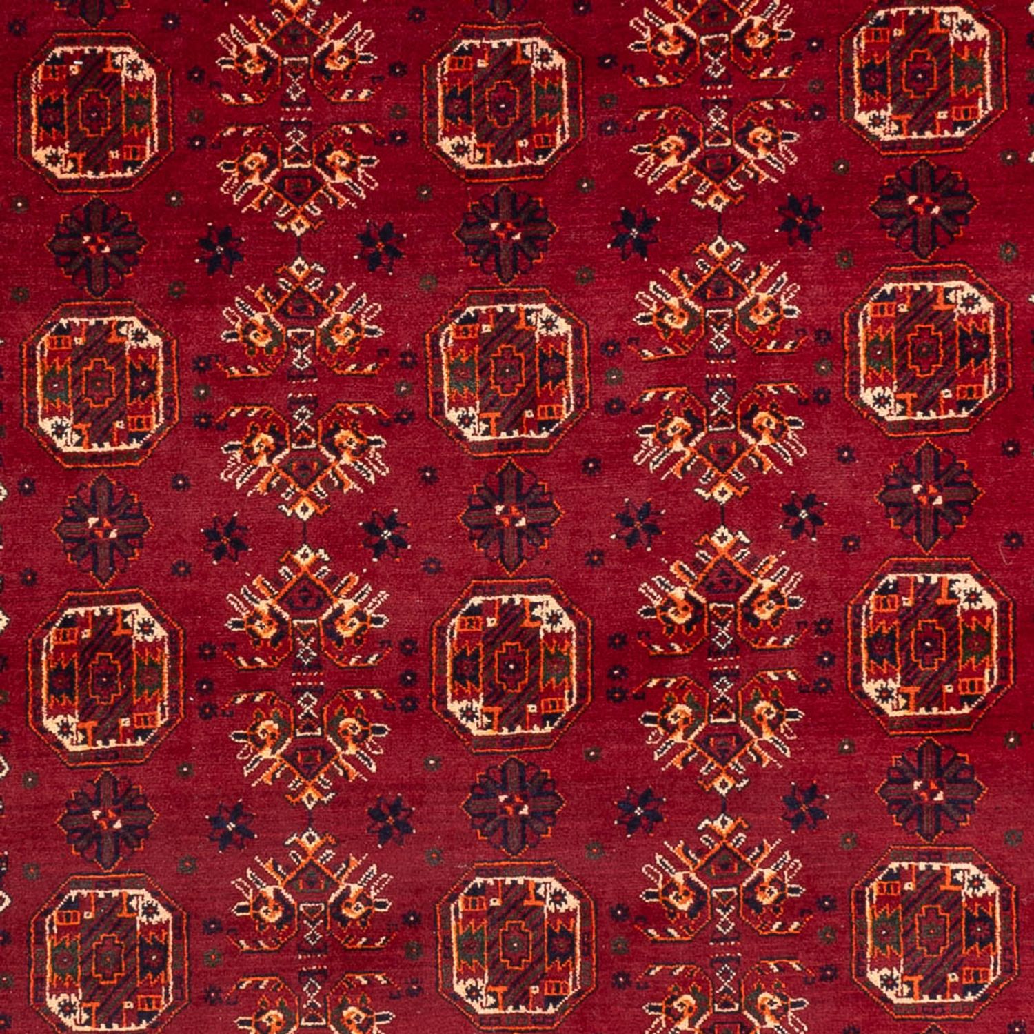 Afghan Rug - Bukhara - 284 x 194 cm - red