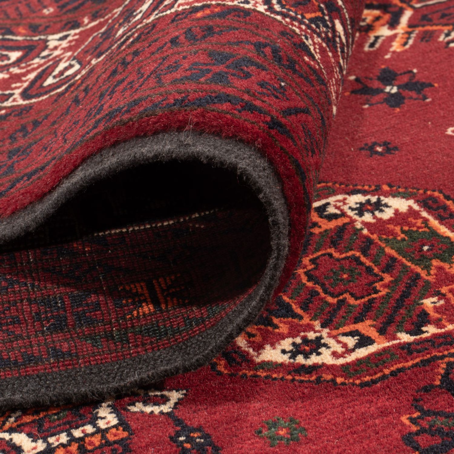 Afghan Rug - Bukhara - 284 x 194 cm - red