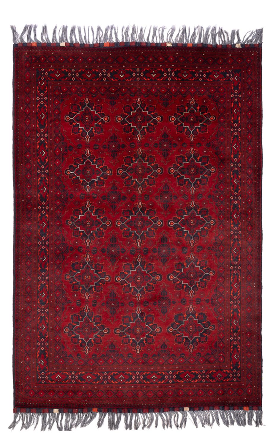 Afghan Rug - Bukhara - 293 x 194 cm - red