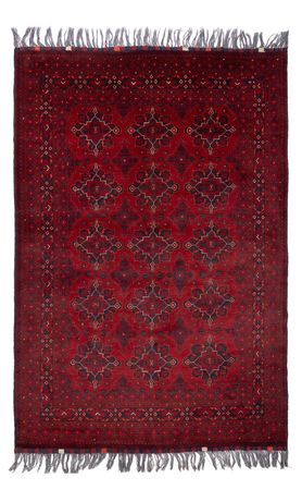 Afghan Rug - Bukhara - 293 x 194 cm - red