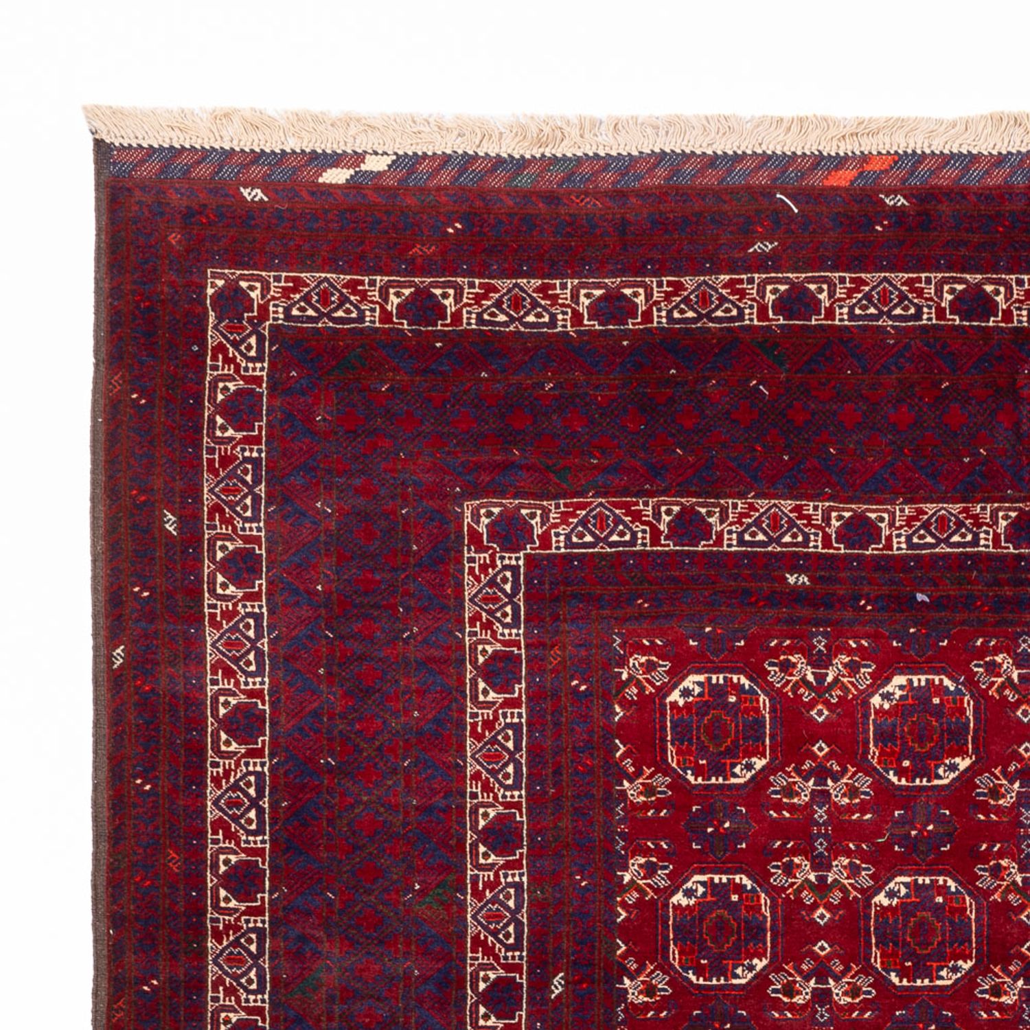 Afghan Rug - Bukhara - 283 x 198 cm - dark grey