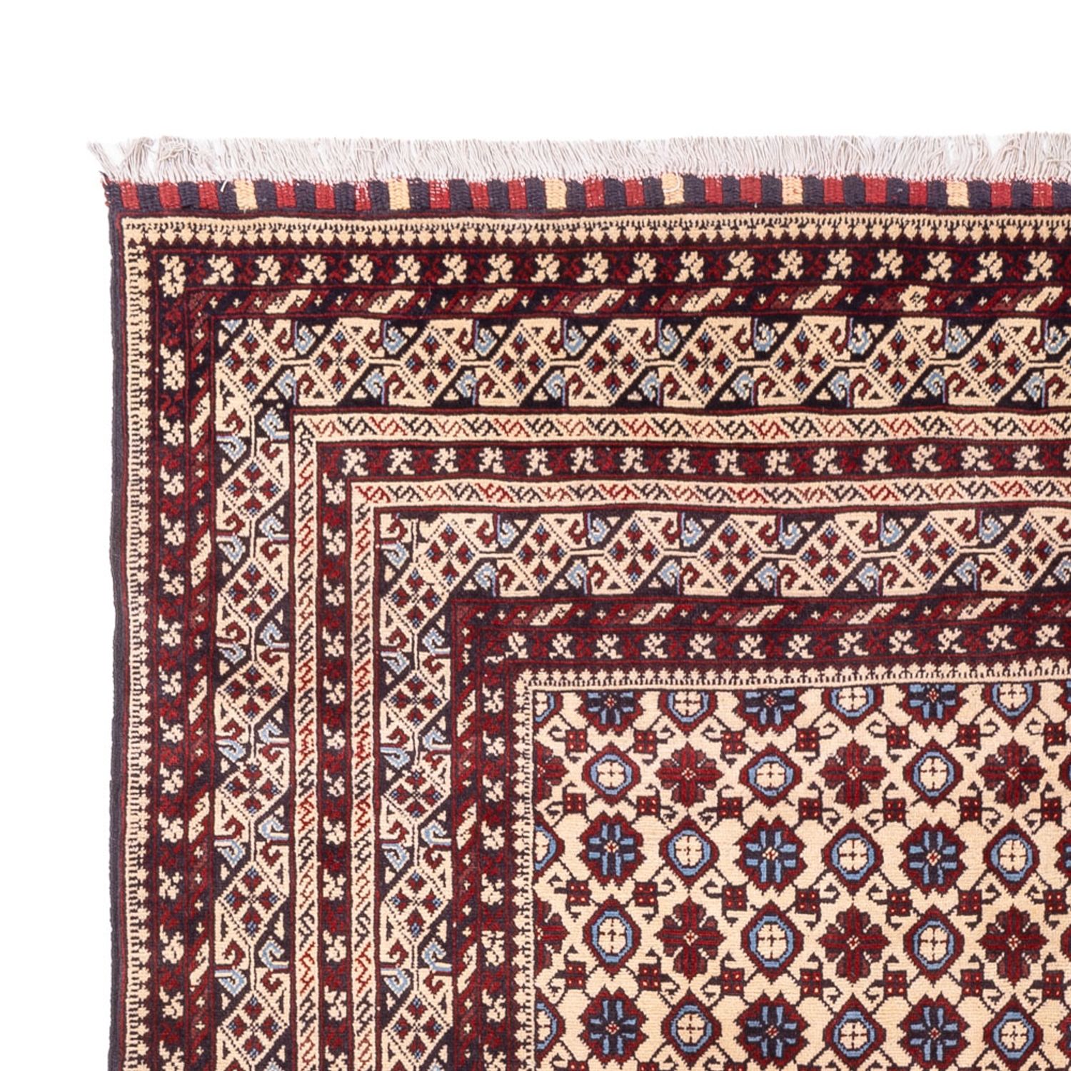 Afghan Rug - 281 x 194 cm - light beige