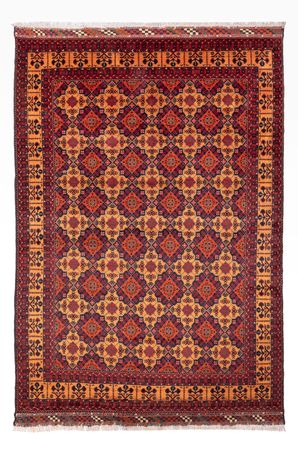 Afghan Rug - 284 x 199 cm - dark beige
