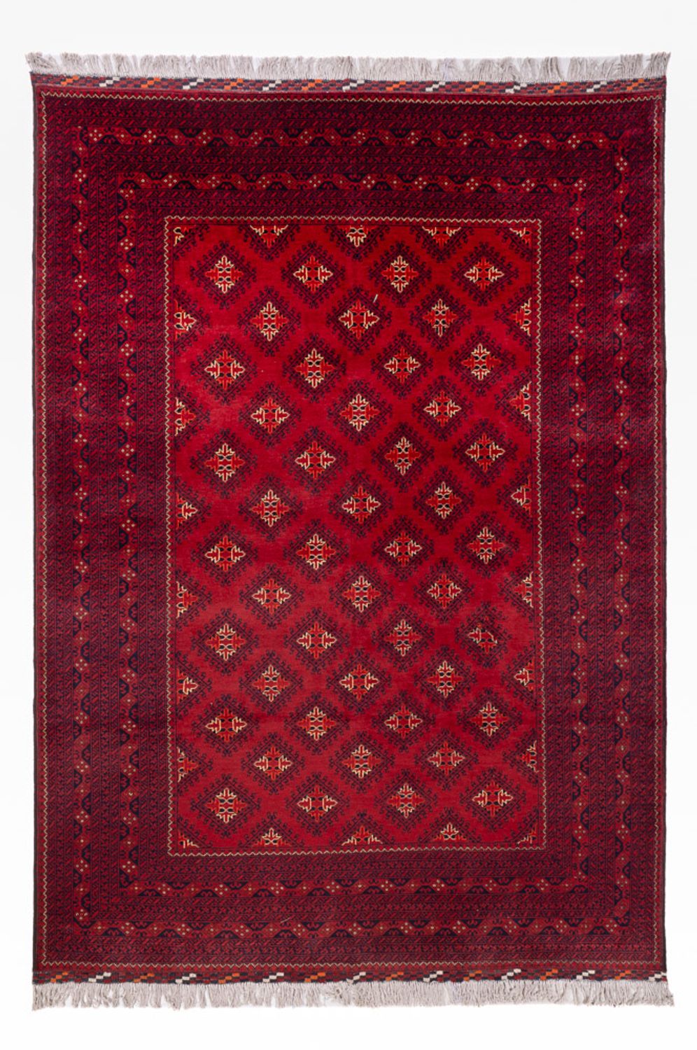 Afghan Rug - Bukhara - 288 x 192 cm - red