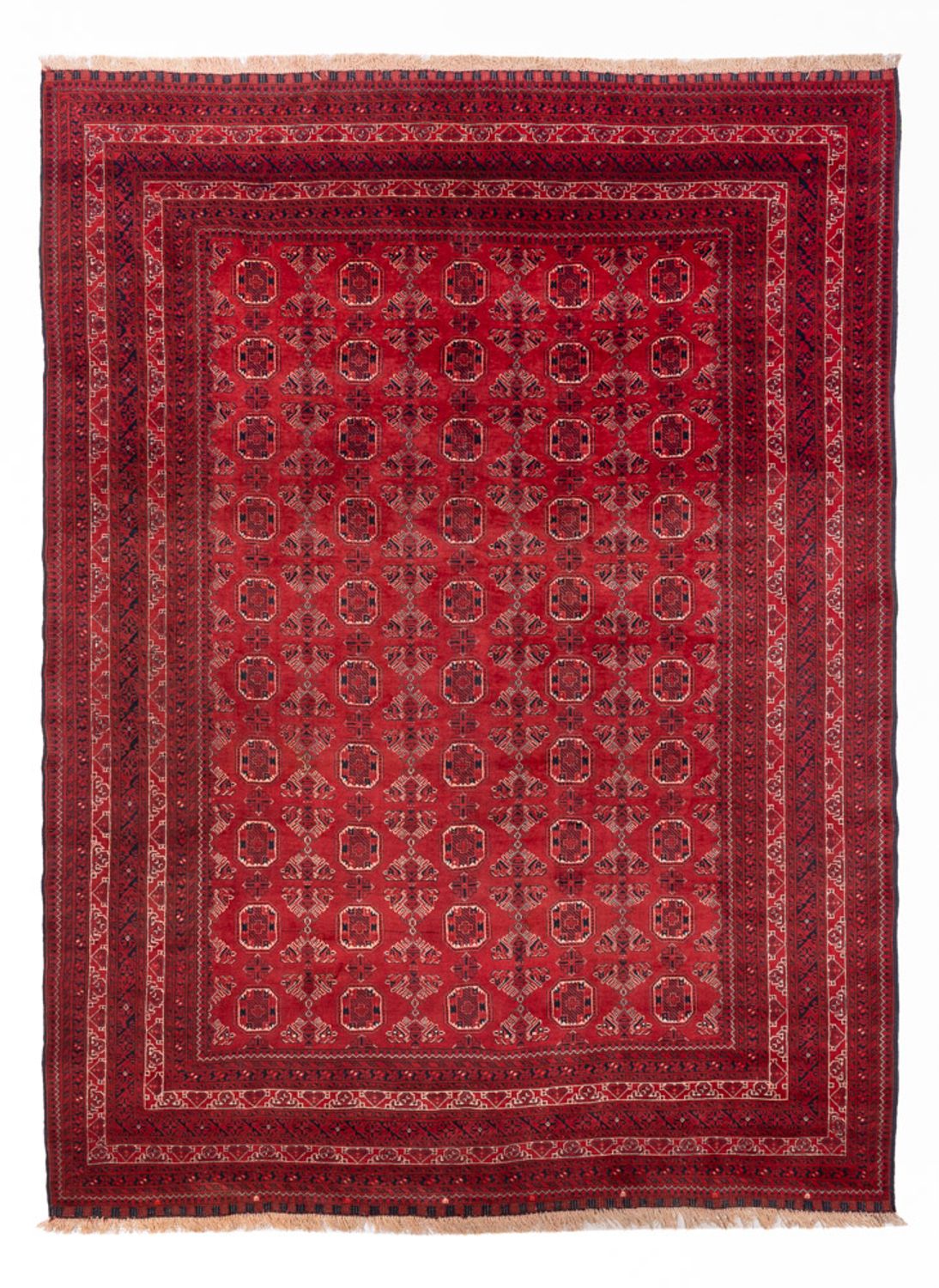 Afghan Rug - 275 x 203 cm - red