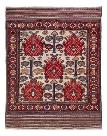 Afghan Rug - 165 x 125 cm - multicolored