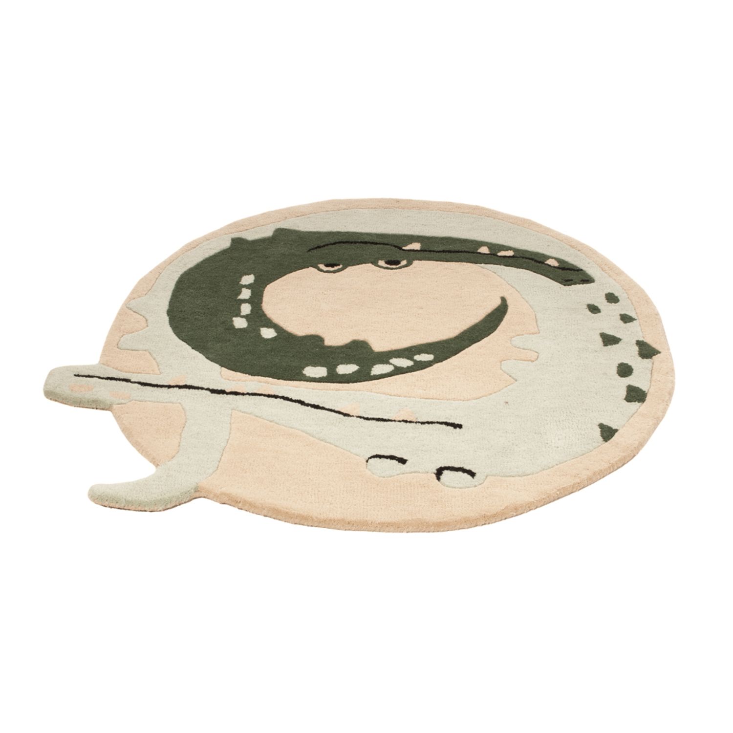 Children's Rug round  - 92 x 92 cm - multicolored